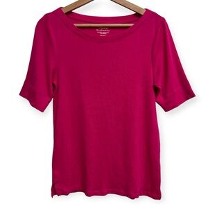 Chico’s The Ultimate Tee Bateau Neck Summerberry